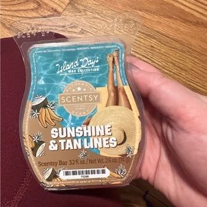 Scentsy sunshine and tan lines wax bar